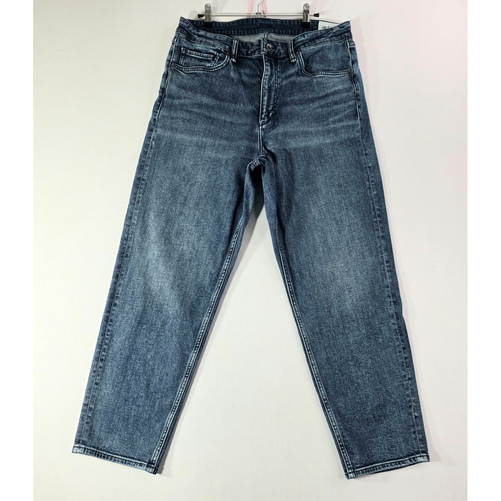 Rag & Bone Cropped Taper Jeans Mens 34 Tag 32 Ardmore Med Wash Blue Denim